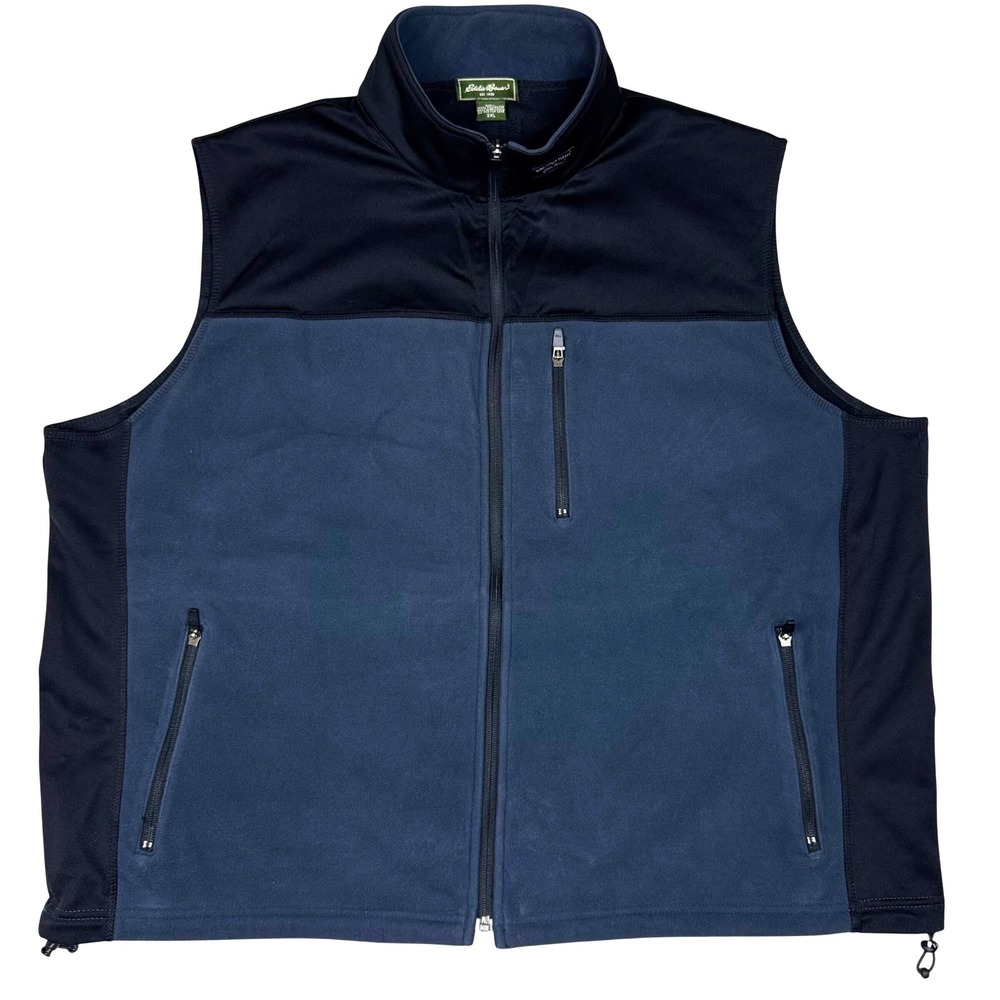 Eddie Bauer Windcutter Fleece Full Zip Vest Gorpcore Outdoor Mens 3XL YKK 2582